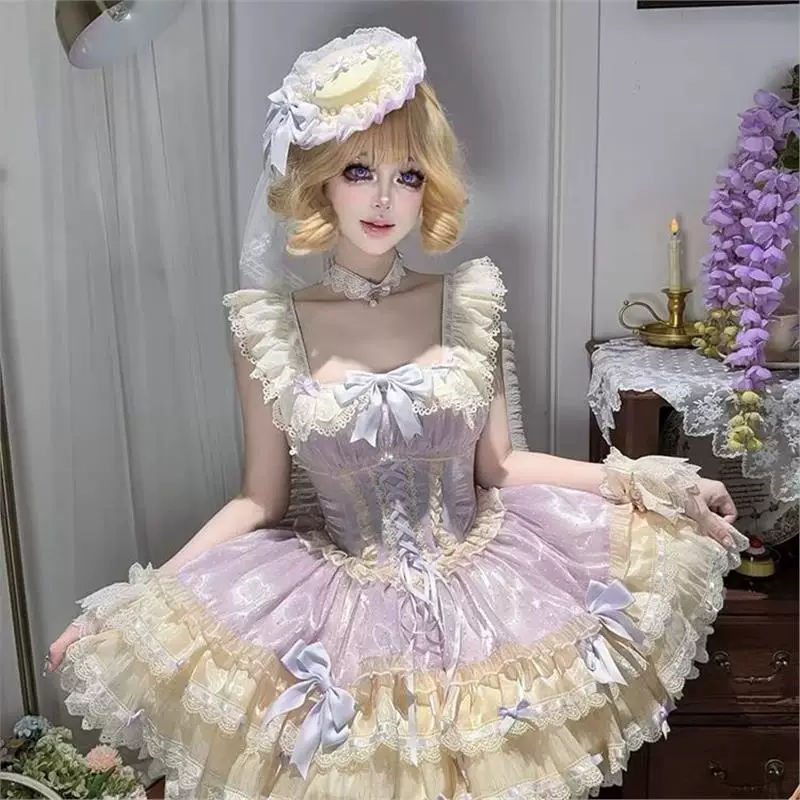 Милое платье, стиль Lolita, французский стиль