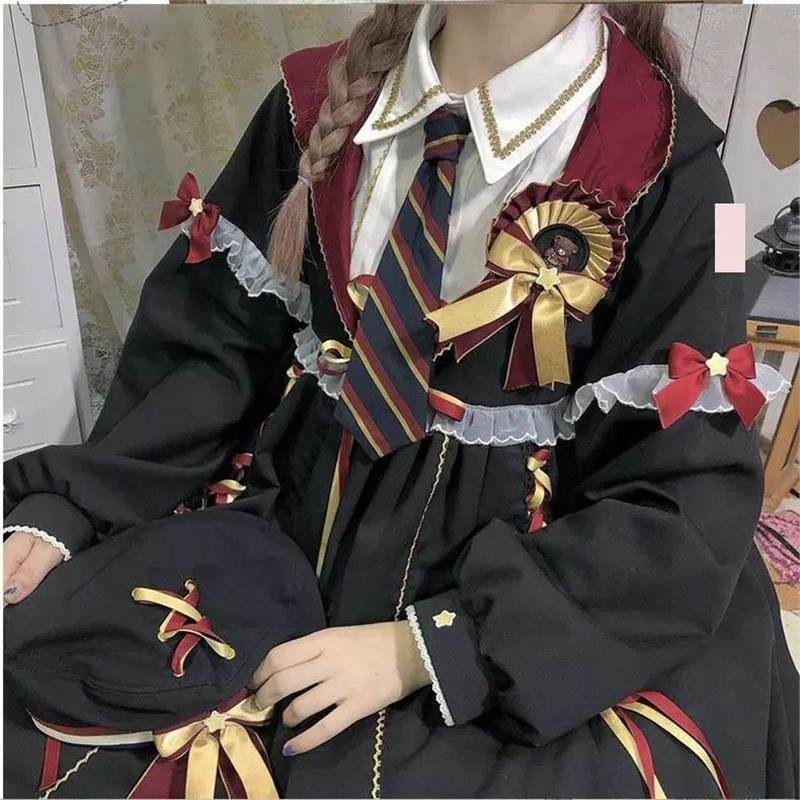 正版魔法少女lolita小女巫炼金黑暗系洛丽塔连衣裙套装OP萝莉洋装