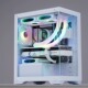 棱镜MINI白色海景房无立柱双侧透电脑机箱台式 240水冷 机MATX主板