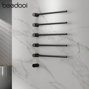 beedooi缤迪意大利设计304不锈钢烘干智能加热电热毛巾架 BJ402