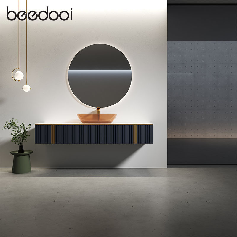 beedooi缤迪绮美石浴室柜意大利设计人造石台面一体成型 BX4332