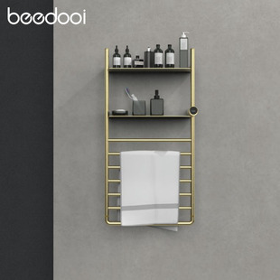 beedooi缤迪智能意大利设计不锈钢家用加热烘干电热毛巾架 BJ207