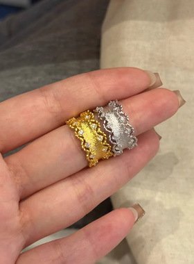 小红书爆款蕾丝花边戒指女轻奢