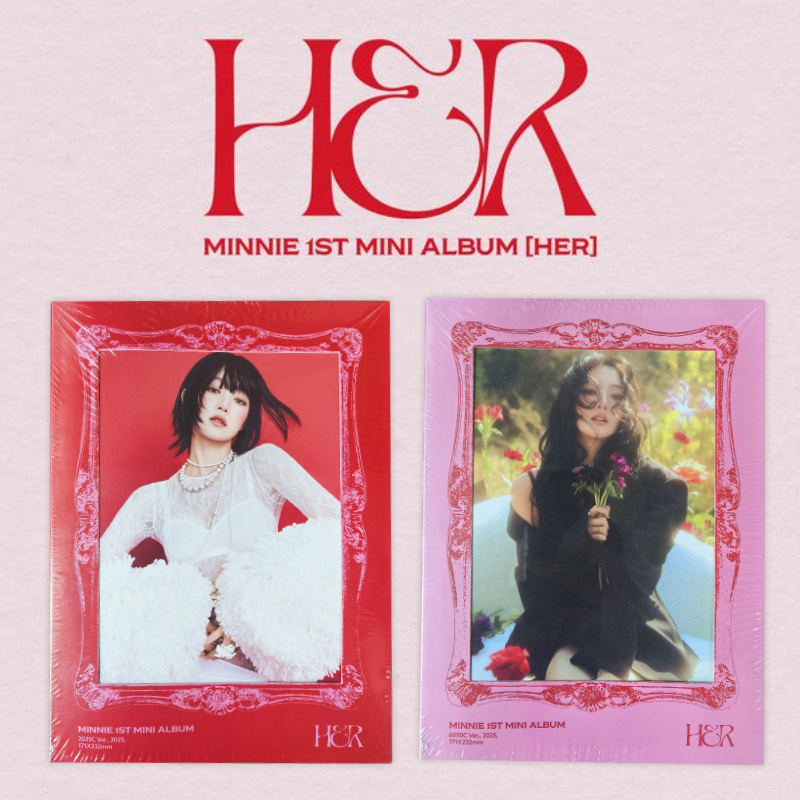 (G)I-DLEMINNIE迷你1辑首张solo专辑 米妮 HER 正版周边小卡海报