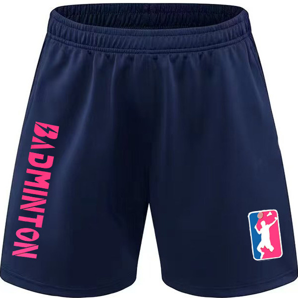 针织厚款羽毛球裤儿童学生比赛训练短裤男女速干运动5分裤定制