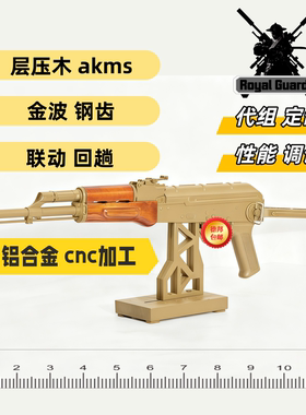 ds akms 层压木全金钢切齿金波全行程电动连发解压回趟影视道具SL