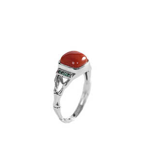 复古民族风戒指女款2024新款小众轻奢高级感活口可调节食指戒