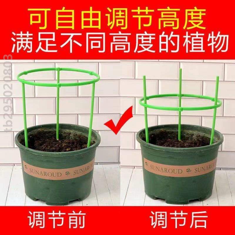 支撑器聚拢枝叶固定架防植物#花架环形倒伏四腿护花园艺多层花盆