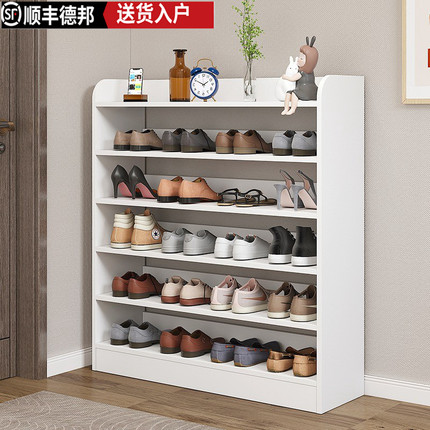 鞋架子家用门口简易多层实木防尘鞋架小窄门口宿舍简约小型窄鞋柜