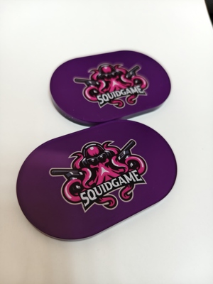 德州扑克鱿鱼币大尺寸专业压牌器鱿鱼道具卡鱿鱼卡亚克力squid