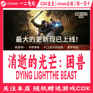 正版 困兽 Steam游戏CDKey激活码 DYING BEAST 消逝 LIGHTTHE 光芒