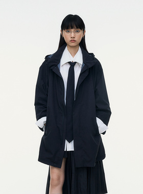 antceee 户外轻量化硬壳中短风衣春装外套 抗皱/防风/防水