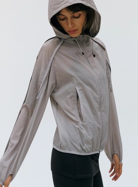 antceee 轻薄短款UPF50+连帽防晒服通勤透气散热设计皮肤衣防晒衣