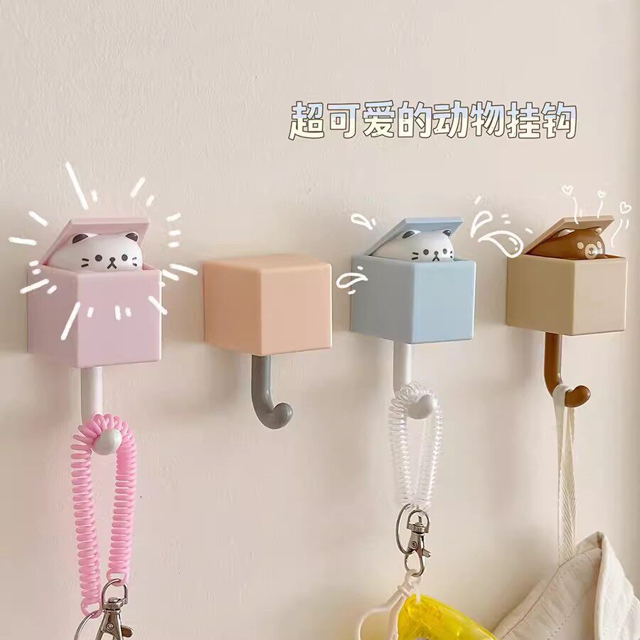 躲猫猫挂钩猫咪粘钩创意伸缩探头