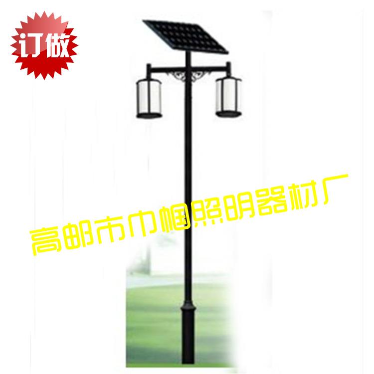 太阳能户外庭院灯12V3.5米太阳能led双头太阳能路灯户外庭院灯