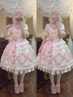 新款 寻樱物语Lolita秋冬季 意向金优雅清新 鲨鲨不吃鱼原创设计