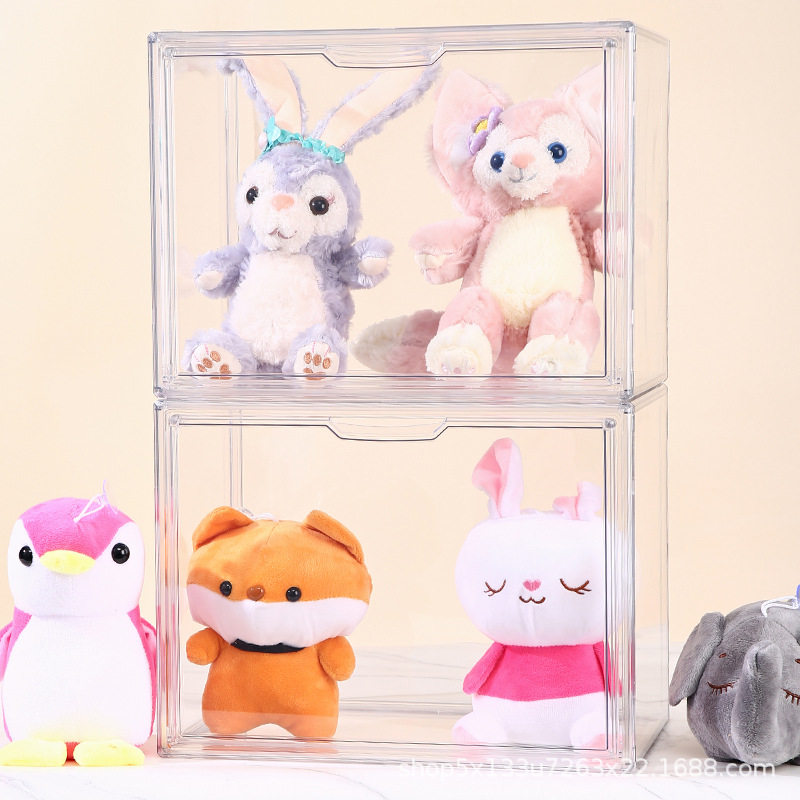 玩具收纳盒毛绒玩具公仔收纳整理箱玲娜贝儿星黛露盲盒透明防尘柜,收纳整理,毛绒玩具收纳桶/箱,淘宝优惠券,粉丝福利购,淘宝优惠卷