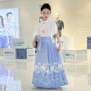 儿童汉服马面裙女童秋款套装2025新款秋季新中式儿童中国风高级感