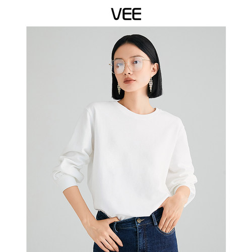 长袖圆领卫衣VEE/唯己慵懒
