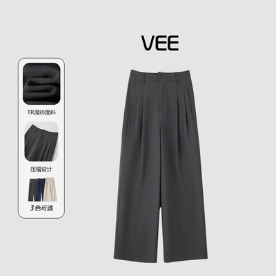 春装新款宽松通勤直筒西装