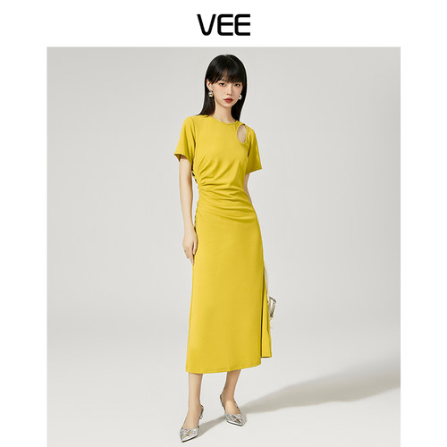 微露肩法式VEE/唯己连衣裙法式