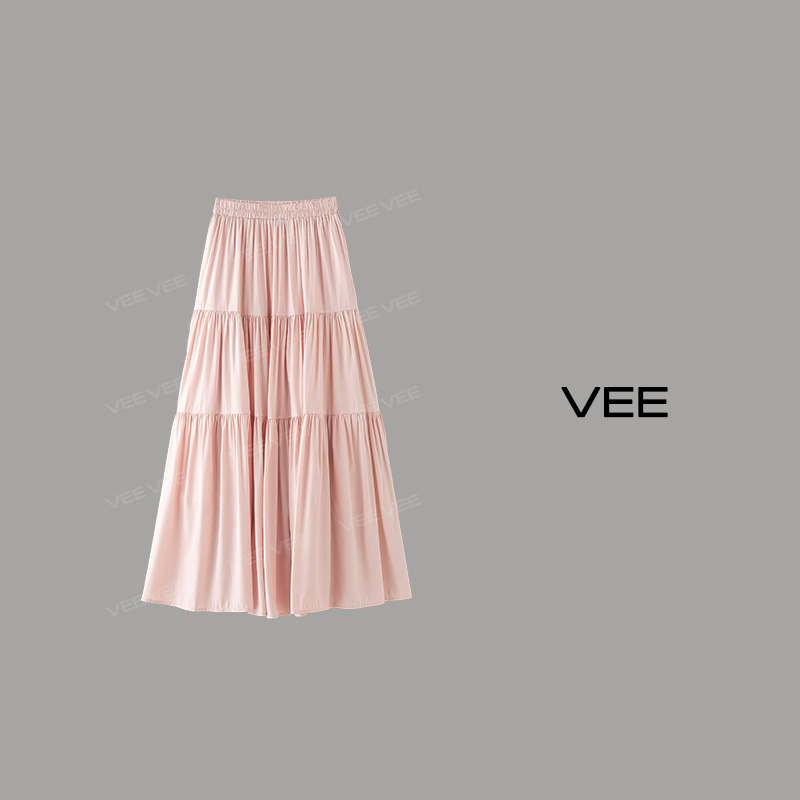 VEE【翩跹裙】24夏新品气质时尚度假风优雅大摆长蛋糕裙