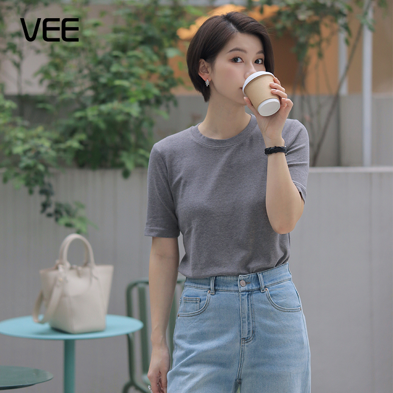 夏季新款多色短袖T恤女