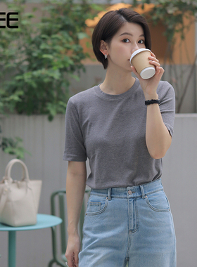 VEE【轻氧T】多色亲肤四季可穿圆领百搭T恤可内搭可叠穿