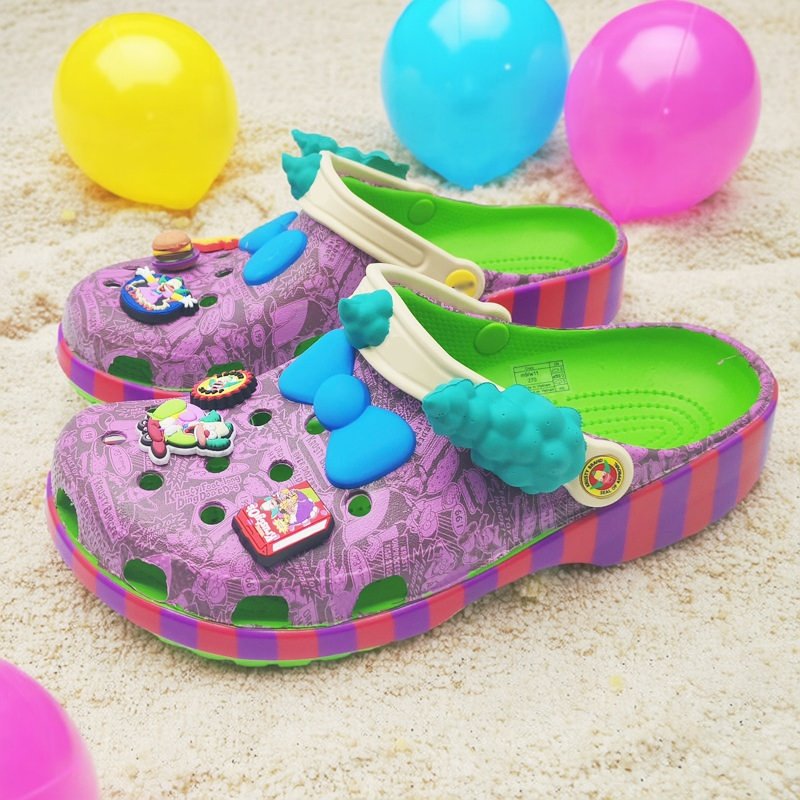 辛普森小丑联名防滑透气洞洞鞋