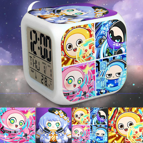 蛋仔派对闹钟静音七彩夜光定制