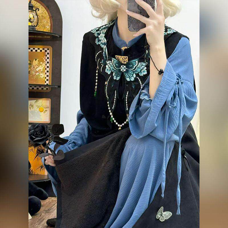 洛丽塔明制比甲加绒加厚汉服