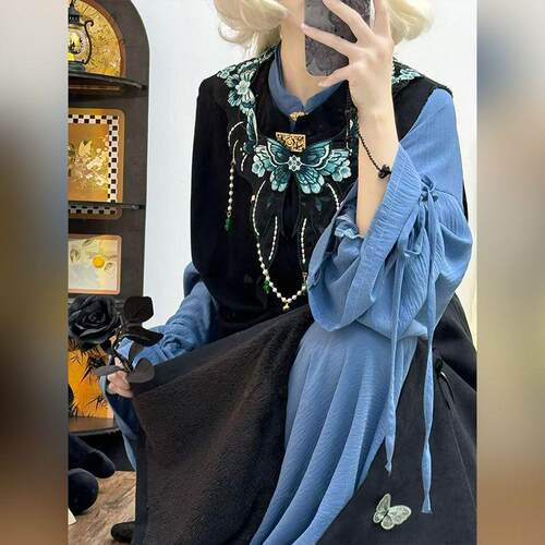 洛丽塔明制比甲加绒加厚汉服