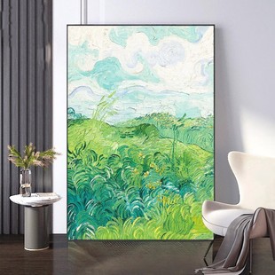 梵高油画世界名画成品装饰画高级感欧式艺术田园风卧室客厅摆挂画