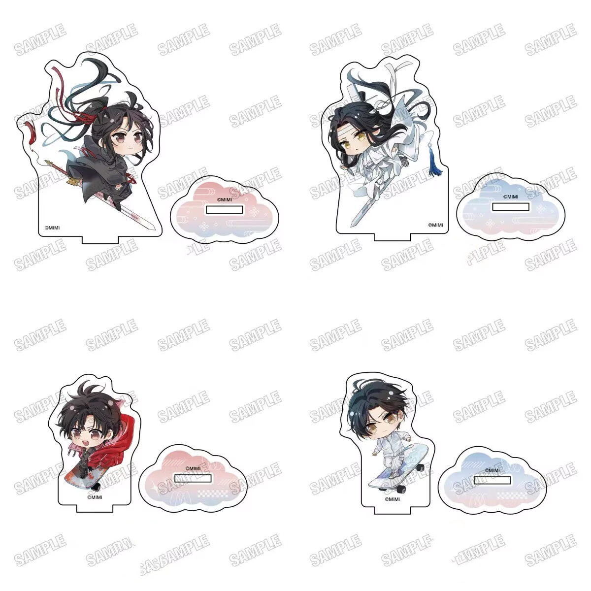 跨境 动漫 魔道祖师 御剑滑板魏无羡蓝忘机Q版亚克力立牌高清摆件,模玩/动漫/周边/娃圈三坑/桌游,动漫徽章/立牌,淘宝优惠券,粉丝福利购,淘宝优惠卷