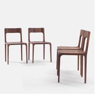 新中式北美黑胡桃实木茶椅客主人位书椅家用酒店民宿餐椅厂家直销