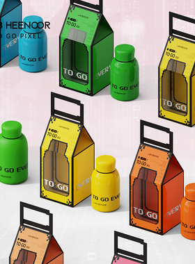 LAB HEENOOR-TO GO系列-朋克胖子 保温杯彩虹杯水杯 团购定制礼物