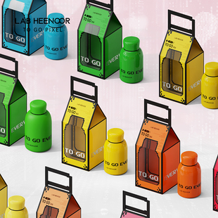 LAB HEENOOR-TO GO系列-朋克胖子 保温杯彩虹杯水杯 团购定制礼物