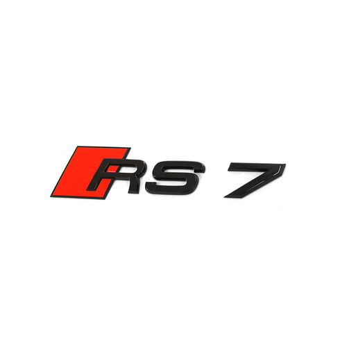 奥迪A7S7RS7黑色后字标全新原装