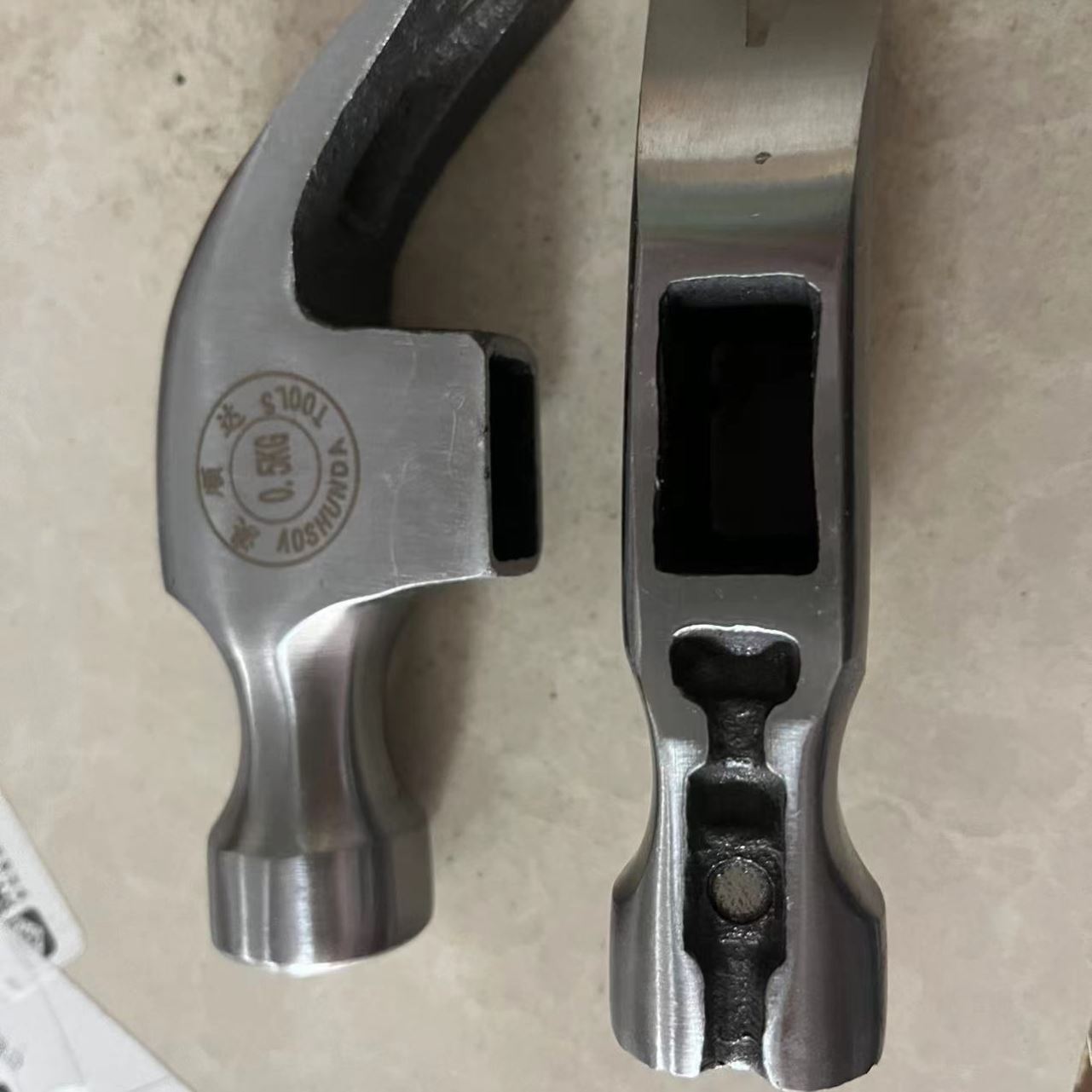 包邮羊角锤高碳钢锻造锤子头羊角锤木工铁锤家用纯钢榔头