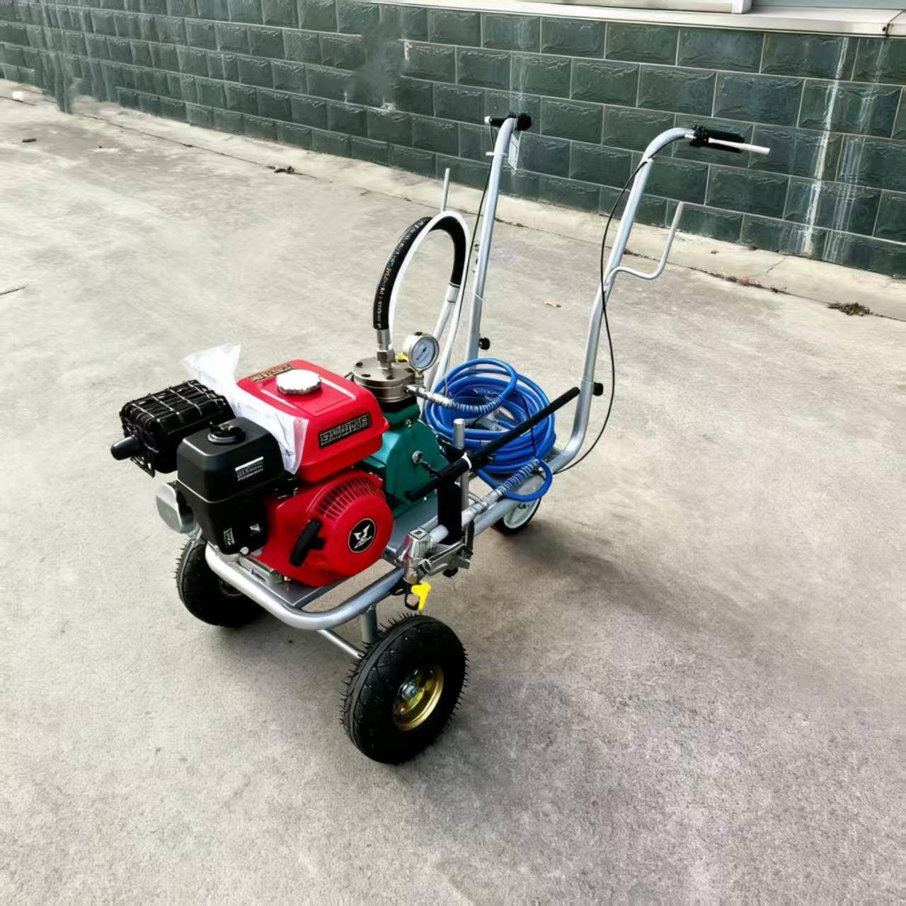 小型冷喷划线机道路公路停车场车位标线机手推式路面画线设备