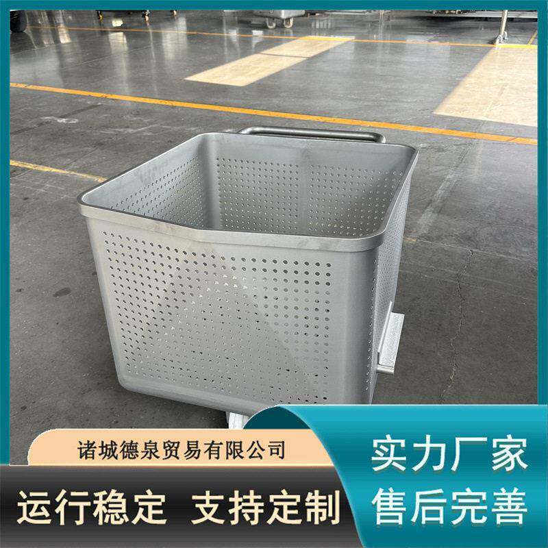 厂家特惠沥水沥油转运推车304不锈钢料车易清洁200L肉馅盛料桶