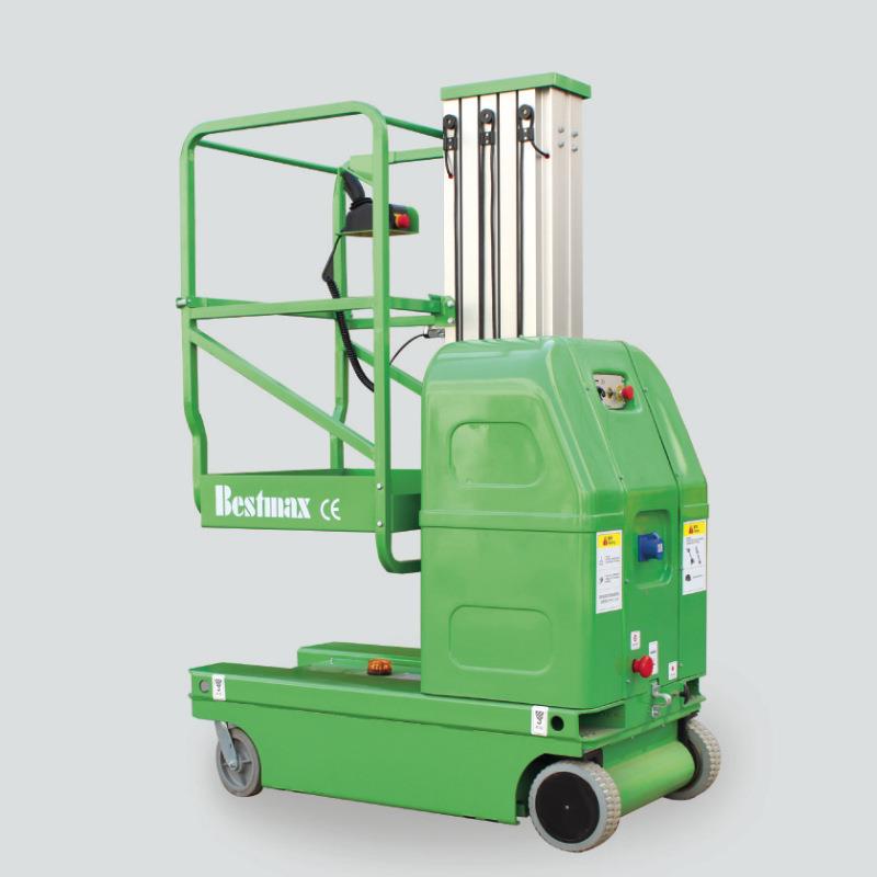 厂家生产高空作业平台全自走铝合金单桅柱升降货梯高空卸货平台