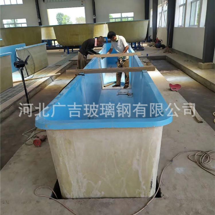 玻璃钢水池子养鱼池水产养殖槽箱脱硫脱硝工程用碱液循环水槽