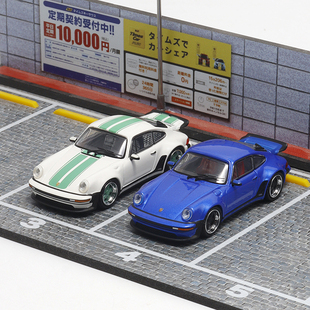 HF 1/64 保时捷930  Singer 敞篷开篷款 RM 仿真合金汽车模型摆件