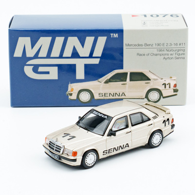 MINIGT 1:64 奔驰190E Mercedes-Benz #11 1076仿真合金汽车模型