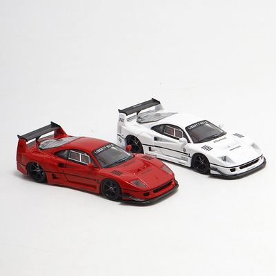 SW 1:64 法拉利F40  LBWK 宽体改装 红色 FY 仿真合金汽车模型