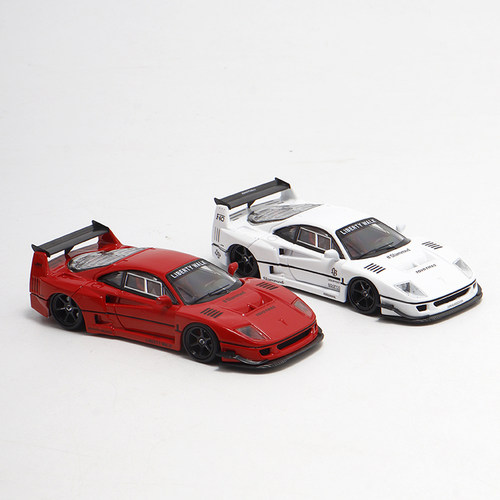 SW 1:64 法拉利F40  LBWK 宽体改装 红色 FY 仿真合金汽车模型