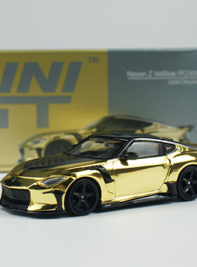 MINIGT 1:64 Nissan 尼桑Z VeilSide FFZ400 金色985合金汽车模型