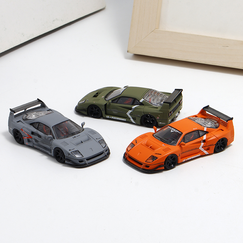 DM 1:64 法拉利F40  LBWK宽体改装 FY仿真合金汽车模型摆件收藏