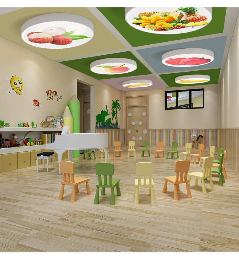 蔬果图案超市商场生鲜专用灯水果店装修造型灯百货商超工业风灯